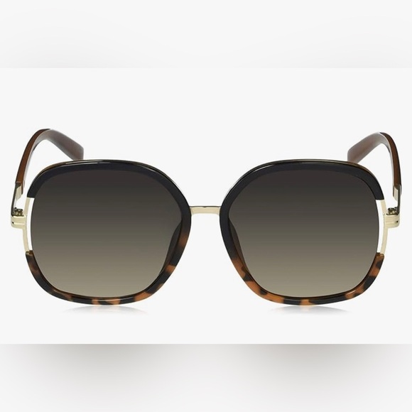 Jessica Simpson J5443 Black Tortoise Square retro Uv Protection Sunglasses 60MM - Picture 5 of 7